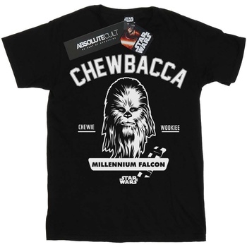 Abbigliamento Bambino T-shirt maniche corte Disney Chewbacca Collegiate Nero
