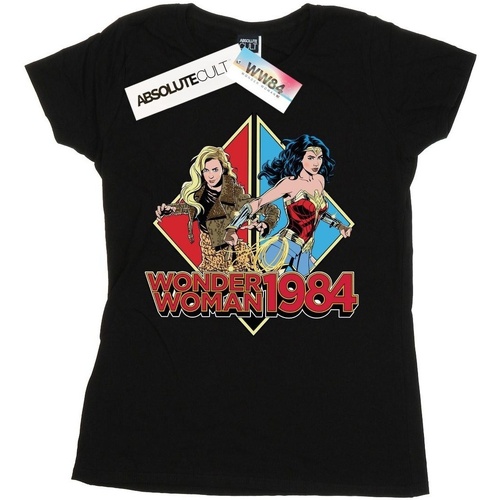 Abbigliamento Donna T-shirts a maniche lunghe Dc Comics BI51110 Nero