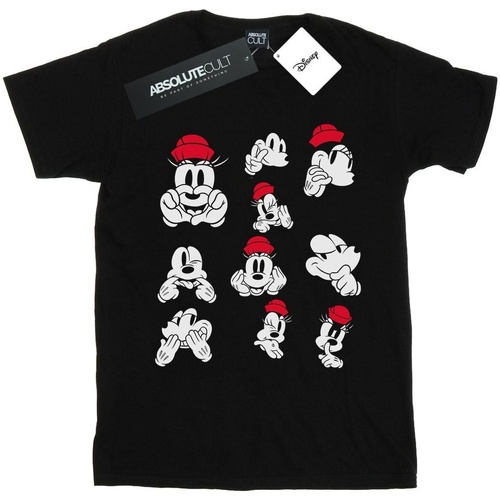 Abbigliamento Uomo T-shirts a maniche lunghe Disney Minnie Mickey Photo Poses Nero