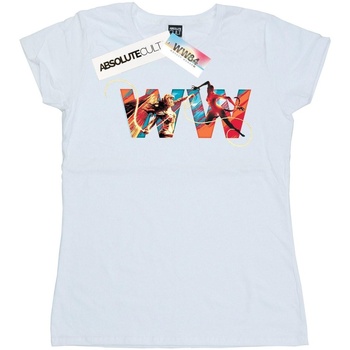 Abbigliamento Donna T-shirts a maniche lunghe Dc Comics Wonder Woman 84 Symbol Bianco