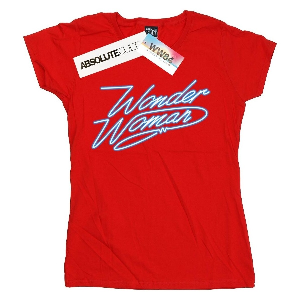 Abbigliamento Donna T-shirts a maniche lunghe Dc Comics Wonder Woman 84 Neon Wonder Woman Rosso