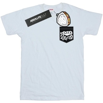 Abbigliamento Donna T-shirts a maniche lunghe Scooby Doo Faux Pocket Bianco