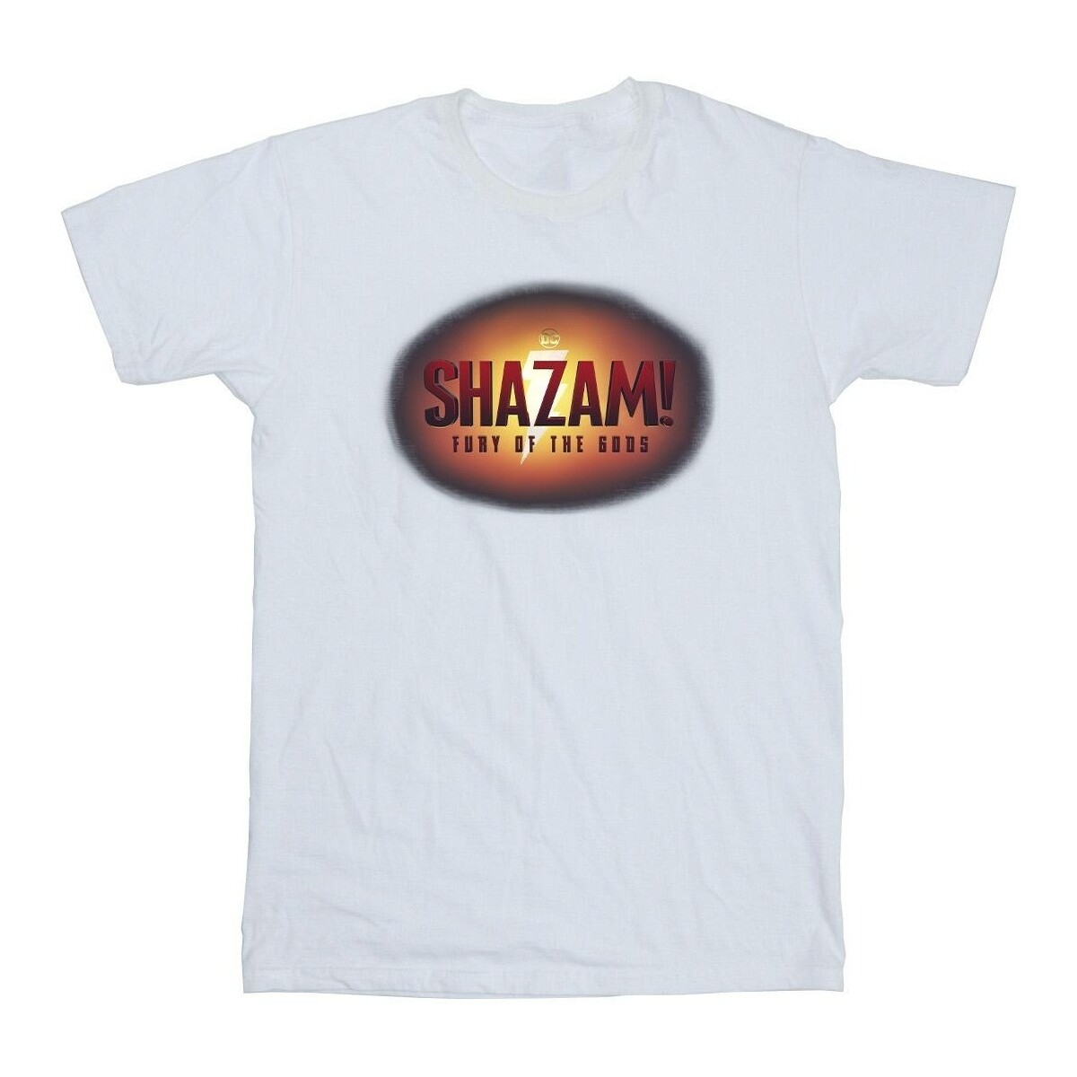Abbigliamento Bambina T-shirts a maniche lunghe Dc Comics Shazam Fury Of The Gods 3D Logo Flare Bianco