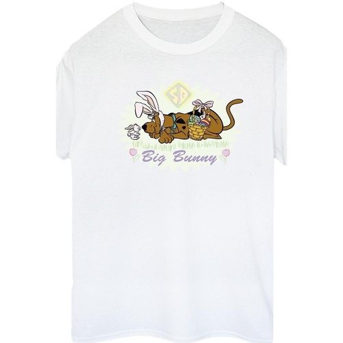 Abbigliamento Donna T-shirts a maniche lunghe Scooby Doo Big Bunny Bianco