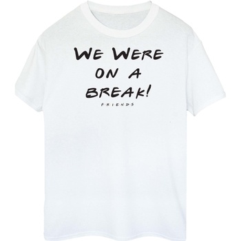 Abbigliamento Donna T-shirts a maniche lunghe Friends We Were On A Break Text Bianco