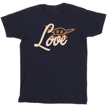 Abbigliamento Bambino T-shirt maniche corte Disney Grogu Love Blu