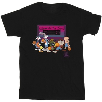 Abbigliamento Bambina T-shirts a maniche lunghe Space Jam: A New Legacy Team Cassette Nero