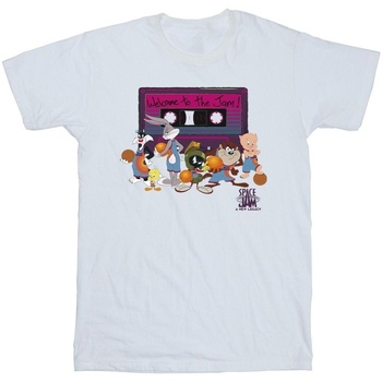 Abbigliamento Bambina T-shirts a maniche lunghe Space Jam: A New Legacy Team Cassette Bianco