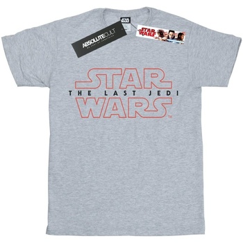 Abbigliamento Bambino T-shirt maniche corte Disney The Last Jedi Logo Grigio
