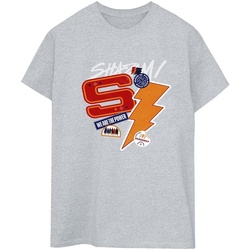 Abbigliamento Donna T-shirts a maniche lunghe Dc Comics Shazam Fury Of The Gods Sticker Spam Grigio