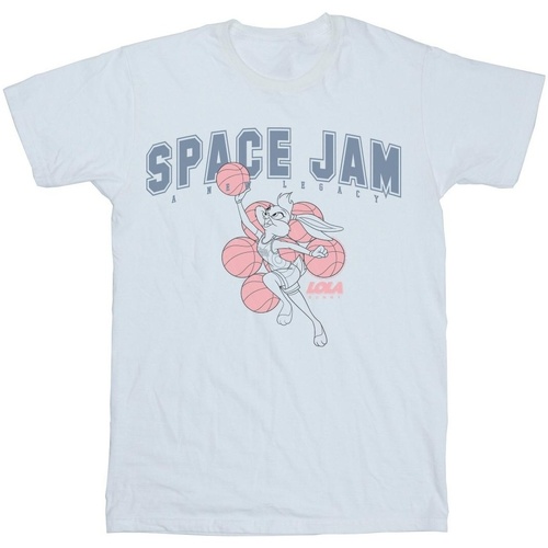 Abbigliamento Bambina T-shirts a maniche lunghe Space Jam: A New Legacy Lola Collegiate Bianco