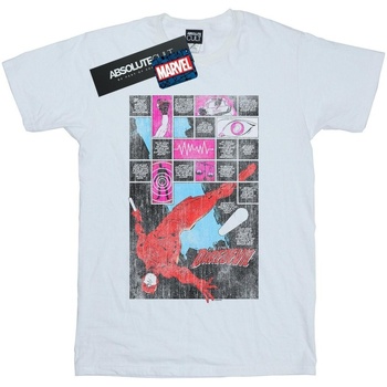 Abbigliamento Uomo T-shirts a maniche lunghe Marvel Daredevil Comic Panels Bianco