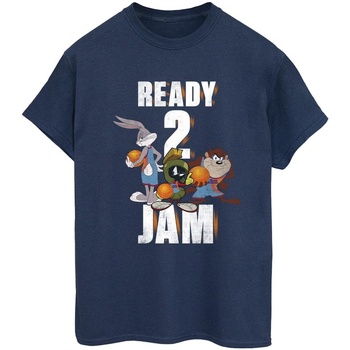 Abbigliamento Donna T-shirts a maniche lunghe Space Jam: A New Legacy Ready 2 Jam Blu