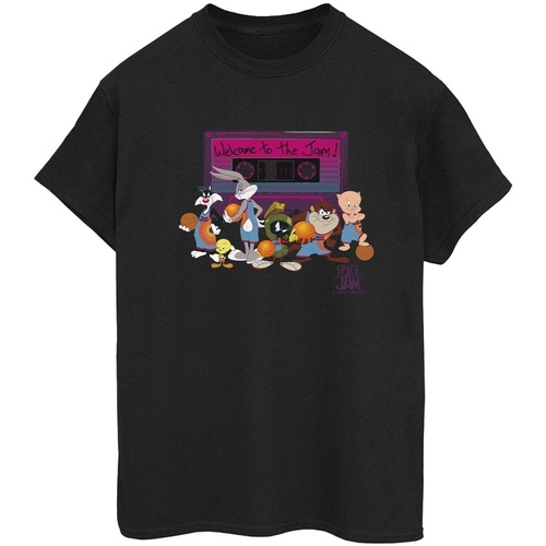 Abbigliamento Donna T-shirts a maniche lunghe Space Jam: A New Legacy Team Cassette Nero