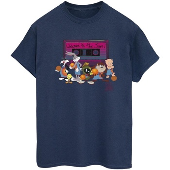 Abbigliamento Donna T-shirts a maniche lunghe Space Jam: A New Legacy Team Cassette Blu
