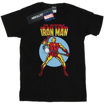 Abbigliamento Uomo T-shirts a maniche lunghe Marvel The Invincible Iron Man Nero