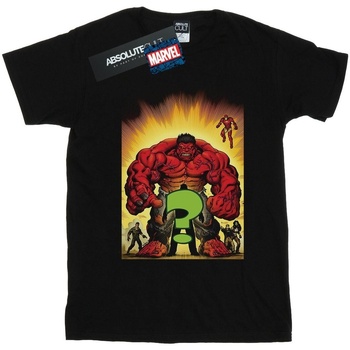 Abbigliamento Uomo T-shirts a maniche lunghe Marvel Who Is The Red Hulk Nero