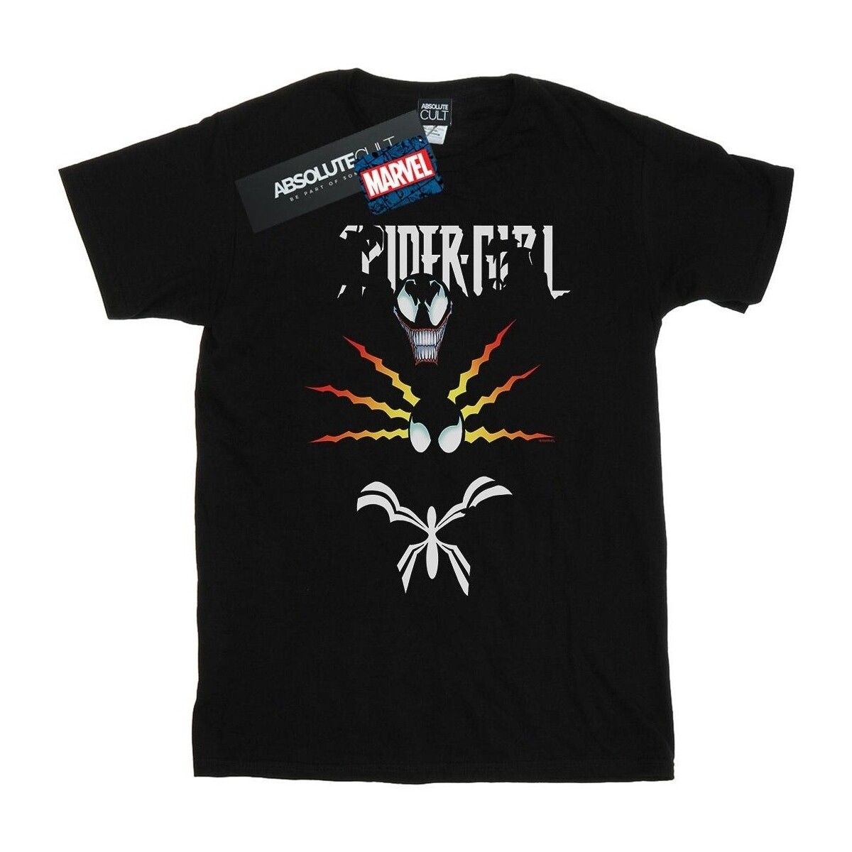 Abbigliamento Uomo T-shirts a maniche lunghe Marvel Spider-Girl Spider Sense Nero