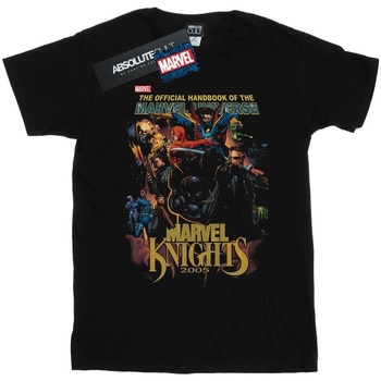 Abbigliamento Uomo T-shirts a maniche lunghe Marvel The Official Handbook Of The  Universe Nero