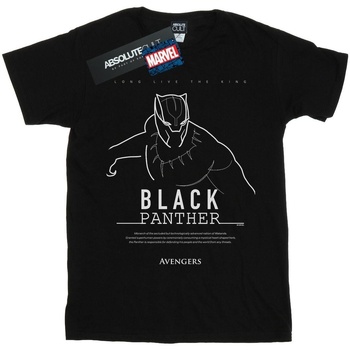 Image of T-shirts a maniche lunghe Marvel Black Panther Long Live The King