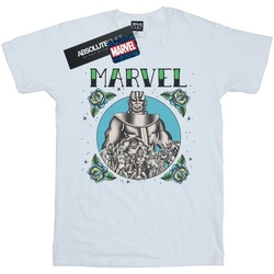 Abbigliamento Uomo T-shirts a maniche lunghe Marvel Avengers Group Tattoo Bianco
