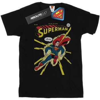 Abbigliamento Donna T-shirts a maniche lunghe Dc Comics Superman No. 32 Cover Nero