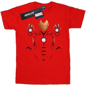 Abbigliamento Uomo T-shirts a maniche lunghe Marvel Iron Man Armoured Suit Rosso