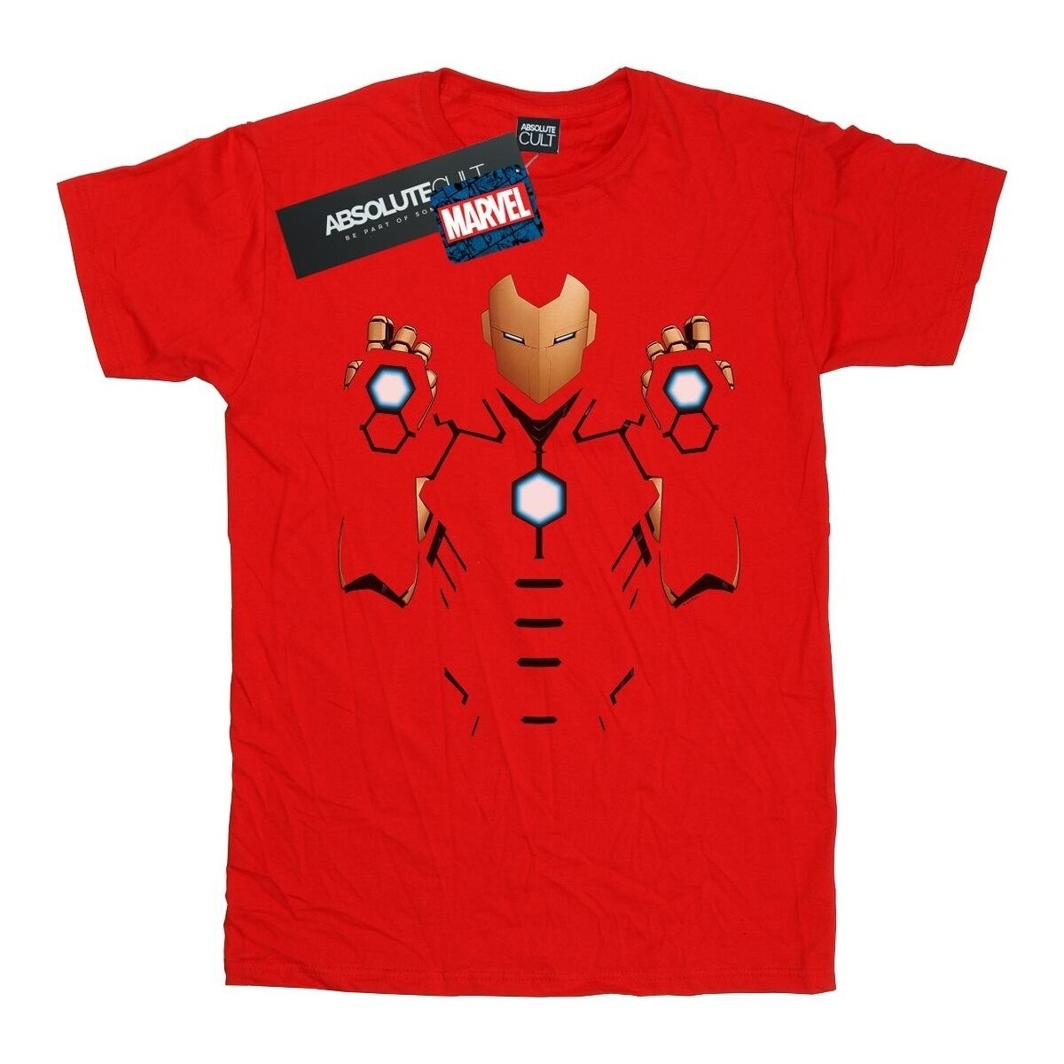 Abbigliamento Uomo T-shirts a maniche lunghe Marvel Iron Man Armoured Suit Rosso
