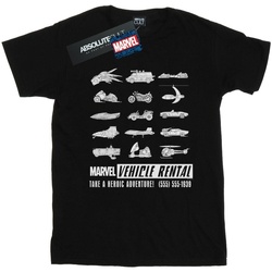 Abbigliamento Uomo T-shirts a maniche lunghe Marvel Vehicle Rental Nero