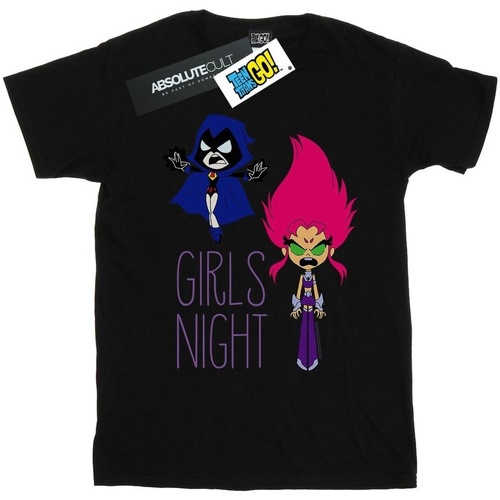 Abbigliamento Bambina T-shirts a maniche lunghe Dc Comics Teen Titans Go Girls Night Nero