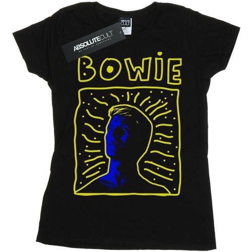 Abbigliamento Donna T-shirts a maniche lunghe David Bowie 90s Frame Nero