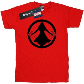 Abbigliamento Uomo T-shirts a maniche lunghe Marvel Scarlet Witch Symbol Rosso
