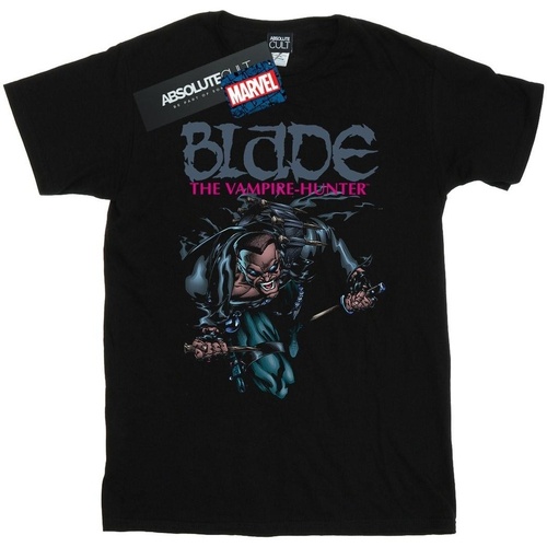 Abbigliamento Uomo T-shirts a maniche lunghe Marvel Blade Action Nero