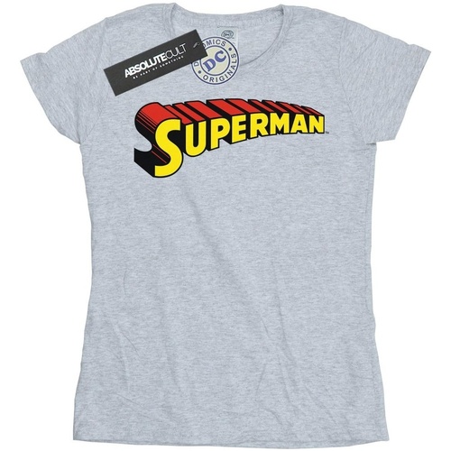 Abbigliamento Donna T-shirts a maniche lunghe Dc Comics Superman Telescopic Loco Grigio