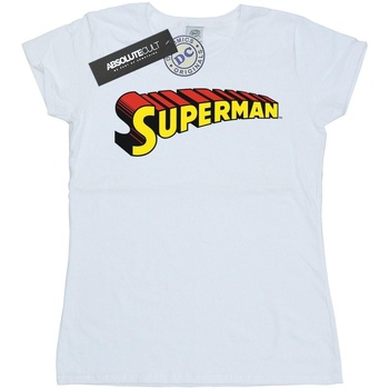 Abbigliamento Donna T-shirts a maniche lunghe Dc Comics Superman Telescopic Loco Bianco
