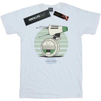 Abbigliamento Bambino T-shirt maniche corte Disney The Rise Of Skywalker D-O Rolling Green Bianco