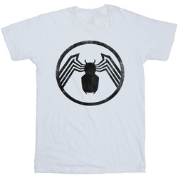 Abbigliamento Uomo T-shirts a maniche lunghe Marvel Venom Logo Emblem Bianco