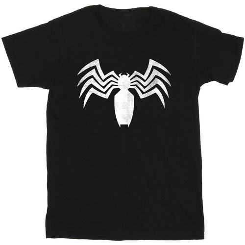 Abbigliamento Uomo T-shirts a maniche lunghe Marvel Venom Spider Logo Emblem Nero