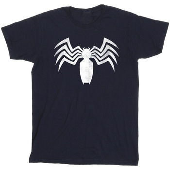 Abbigliamento Uomo T-shirts a maniche lunghe Marvel Venom Spider Logo Emblem Blu