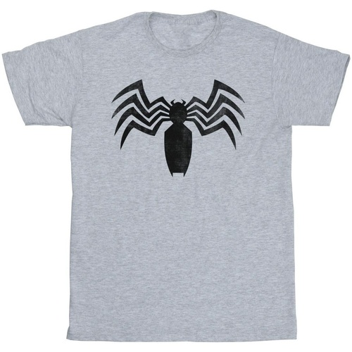 Abbigliamento Uomo T-shirts a maniche lunghe Marvel Venom Spider Logo Emblem Grigio