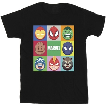 Abbigliamento Uomo T-shirts a maniche lunghe Marvel Easter Eggs Nero