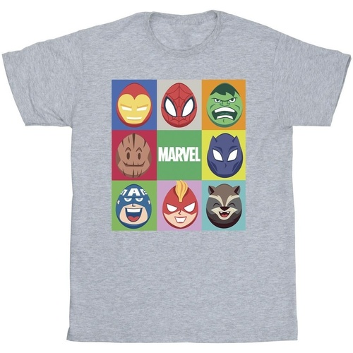 Abbigliamento Uomo T-shirts a maniche lunghe Marvel Easter Eggs Grigio