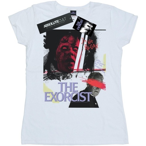 Abbigliamento Donna T-shirts a maniche lunghe The Exorcist Scratched Eyes Bianco