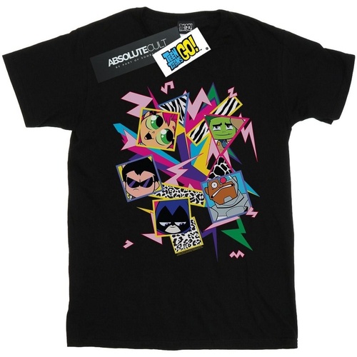 Abbigliamento Bambino T-shirt maniche corte Dc Comics Teen Titans Go 80s Icons Nero
