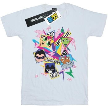 Abbigliamento Bambino T-shirt maniche corte Dc Comics Teen Titans Go 80s Icons Bianco