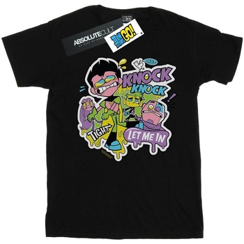 Abbigliamento Bambino T-shirt maniche corte Dc Comics Teen Titans Go Knock Knock Nero