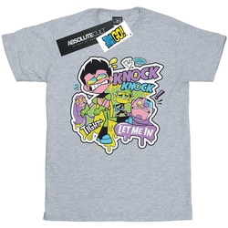 Abbigliamento Bambino T-shirt maniche corte Dc Comics Teen Titans Go Knock Knock Grigio