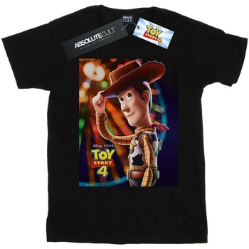Abbigliamento Bambino T-shirt maniche corte Disney Toy Story 4 Woody Poster Nero