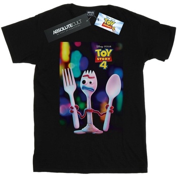 Abbigliamento Bambino T-shirt maniche corte Disney Toy Story 4 Forky Poster Nero