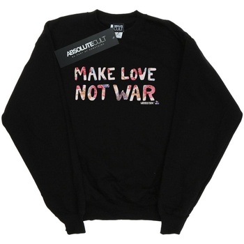 Abbigliamento Uomo Felpe Woodstock Make Love Not War Floral Nero